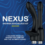Doccia anale Shower Douche Duo Kit per principianti con 2 beccucci in silicone, nera | Nexus - immagine 6