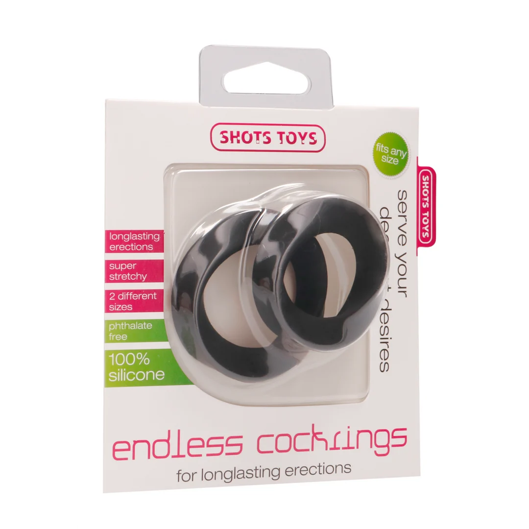 Set di anelli fallici Endless in silicone - immagine 1