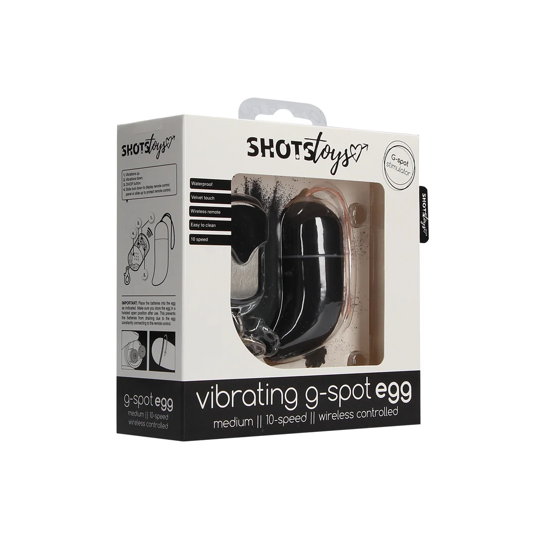 Ovetto vibrante con telecomando senza fili, 10 modalità – Shots Toys Shots Toys by Shots - immagine 1