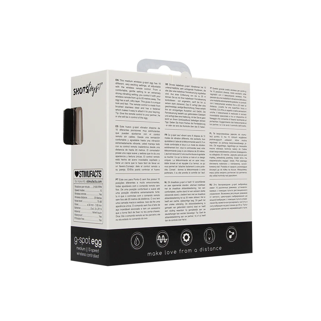 Ovetto vibrante con telecomando senza fili, 10 modalità – Shots Toys Shots Toys by Shots - immagine 2