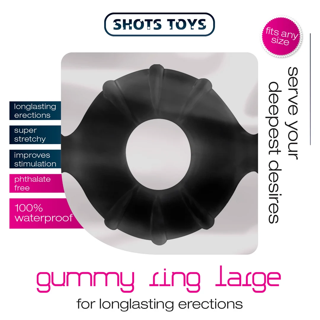 SHT374BLK_1 Gummy Ring Grande - immagine 1