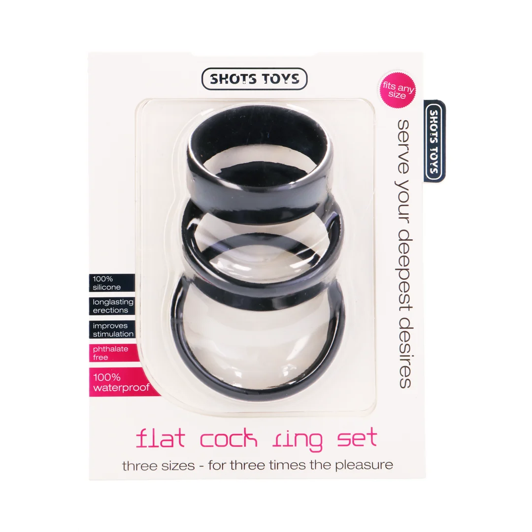 Shots Toys Flat Cockring Set - immagine 1