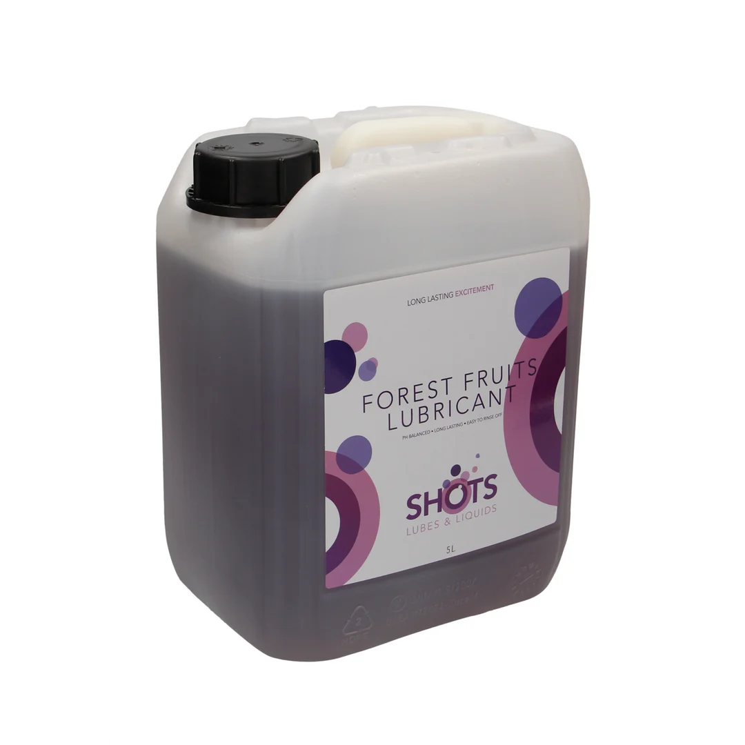 Lubrificante a base d’acqua, adatto ai preservativi in lattice, frutti di bosco, 1,3 gal / 5 l, Shots Lubes - immagine 5