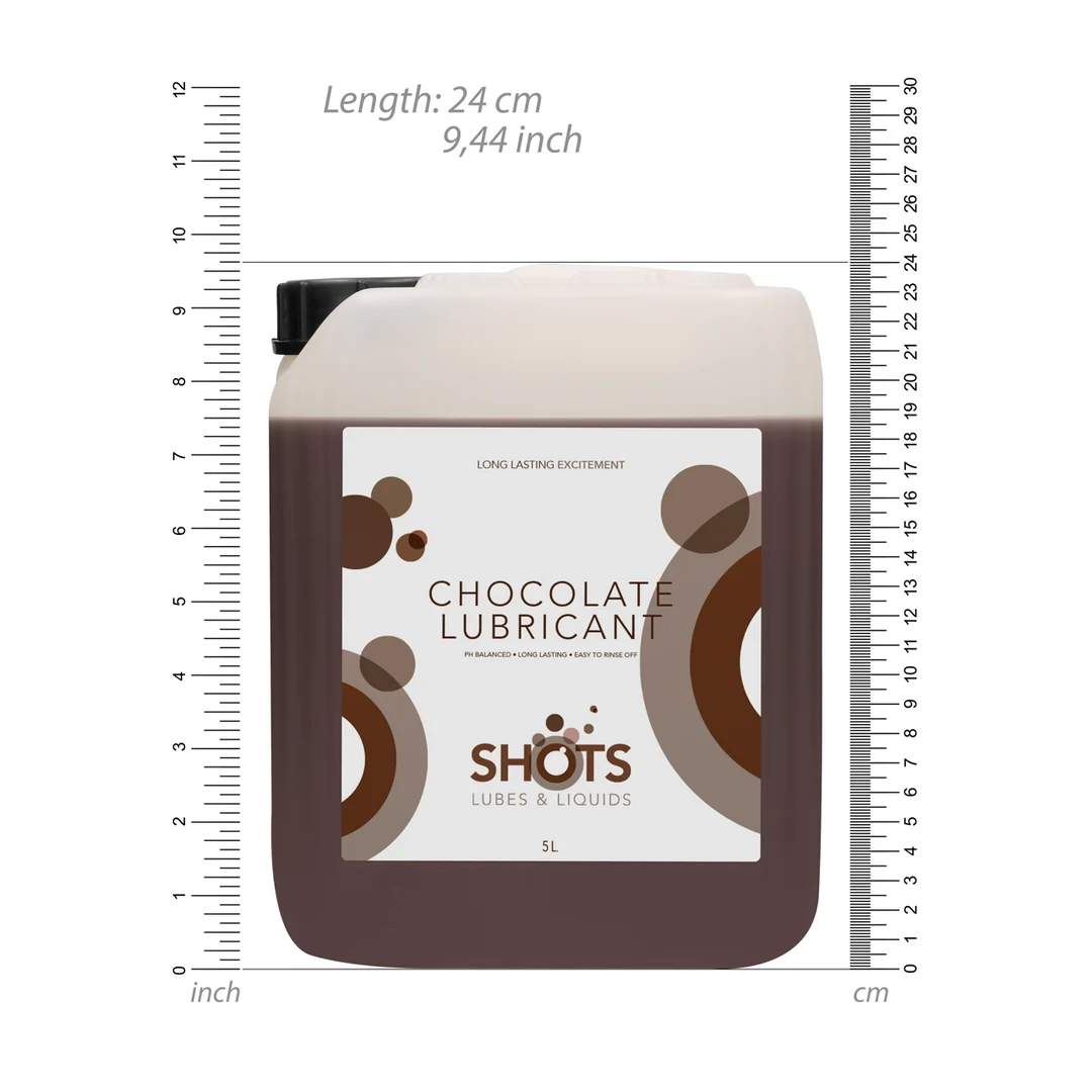 Lubrificante aromatizzato, a base d’acqua, adatto all’uso con preservativi in lattice, cioccolato, 1,3 gal / 5 l - immagine 4