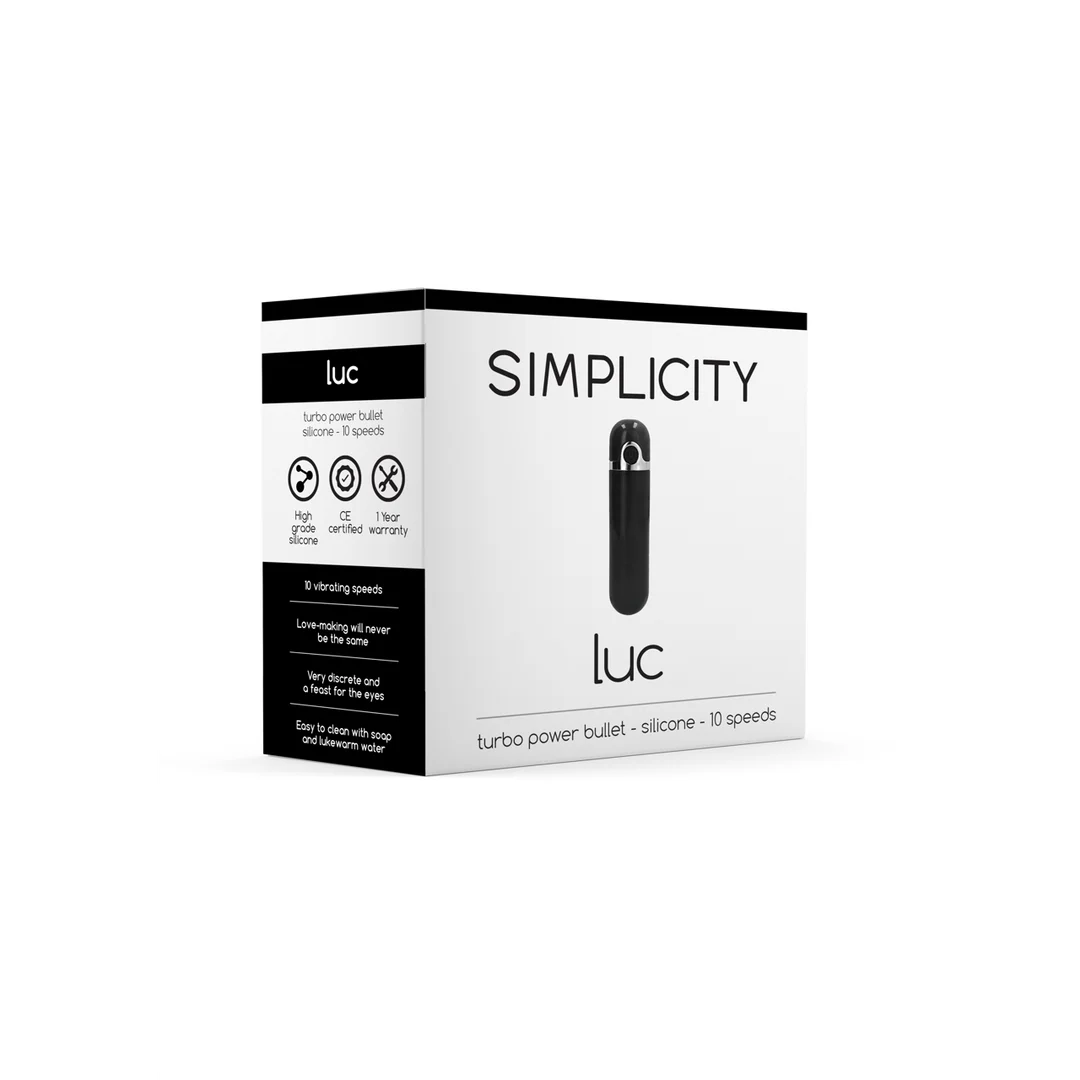 SIM069BLK_1 Simplicity Luc power bullet ricaricabile - immagine 1