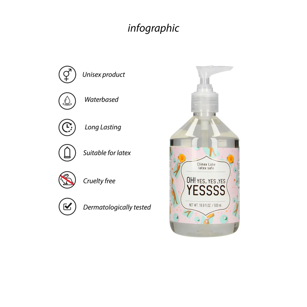 Lubrificante a base d’acqua, adatto ai preservativi in lattice, dermatologicamente testato, senza profumo né gusto, 500 ml, S Line by Shots - immagine 1