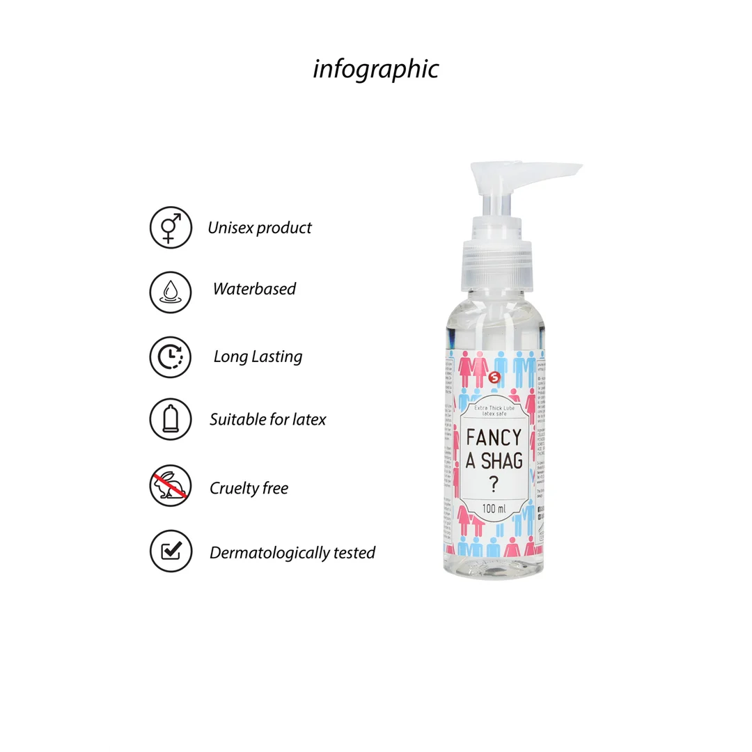 SLI204_1_1 Lubrificante a base d’acqua, extra denso (Fancy A Shag?) – Senza profumo e senza gusto – 100 ml – S-Line by Shots - immagine 1