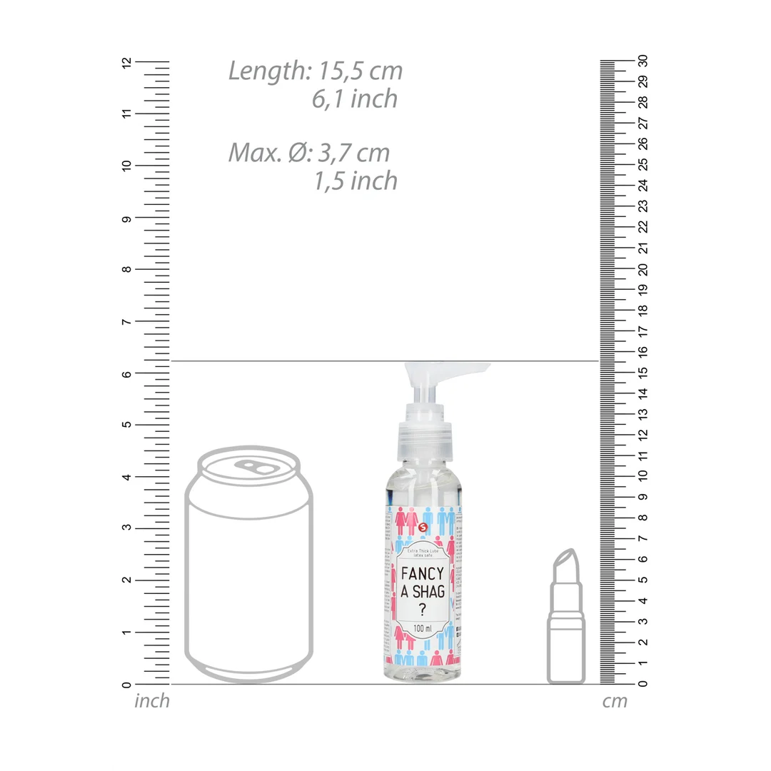 Lubrificante a base d’acqua, extra denso (Fancy A Shag?) – Senza profumo e senza gusto – 100 ml – S-Line by Shots - immagine 3