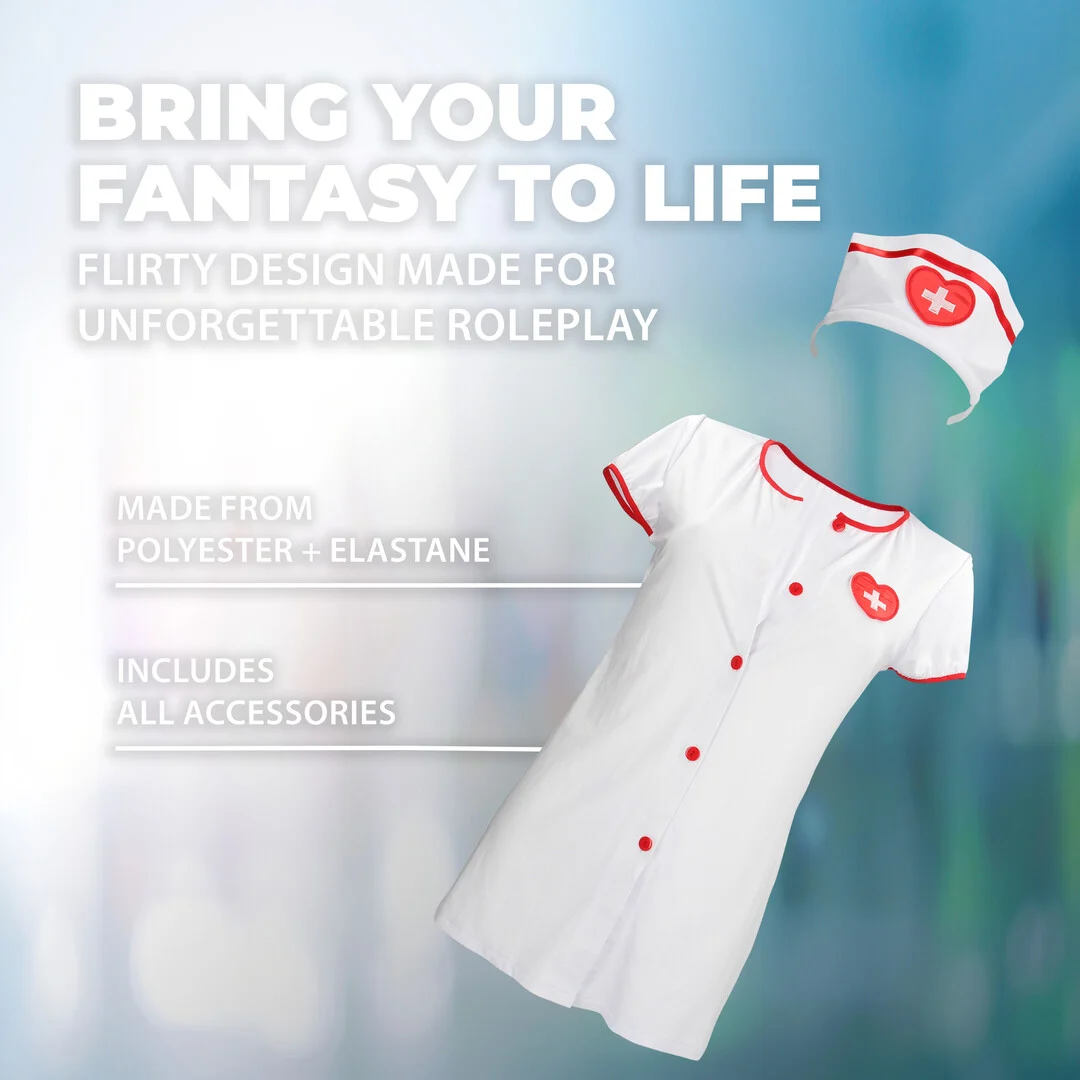 Costume da infermiera bianco S Line by Shots - immagine 4