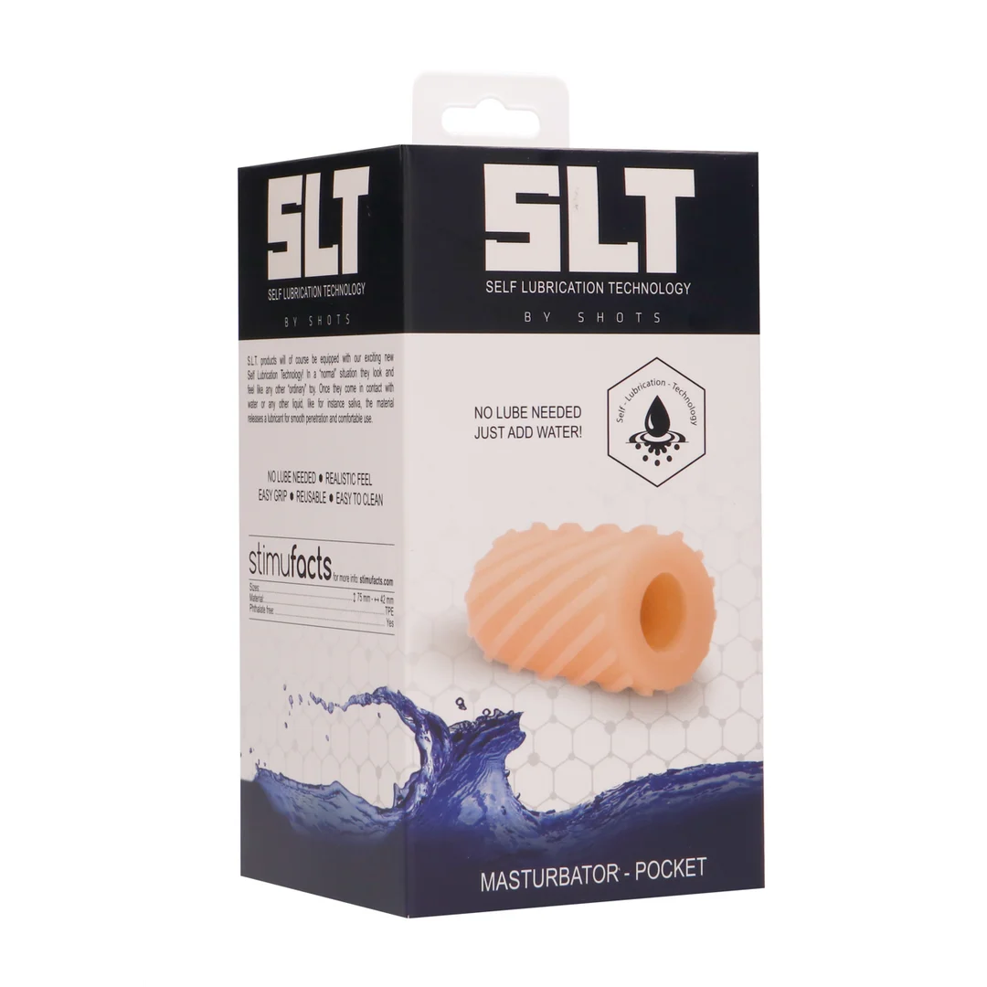 Masturbatore tascabile autolubrificante SLT by Shots - immagine 1