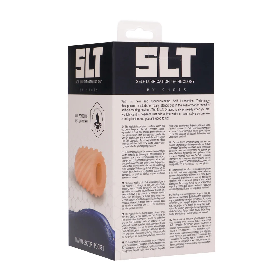 Masturbatore tascabile autolubrificante SLT by Shots - immagine 2