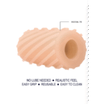 Masturbatore tascabile autolubrificante SLT by Shots - immagine 5