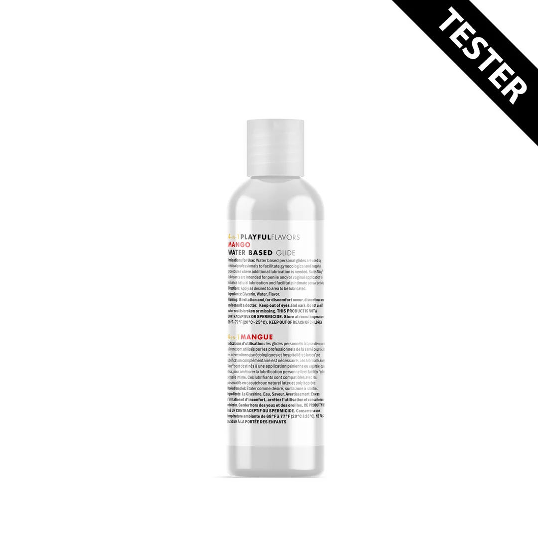 SN4N1FMG1-T_1_1 Lubrificante aromatizzato, lubrificante 4 in 1, formato prova, Mango, 30 ml, Swiss Navy - immagine 1