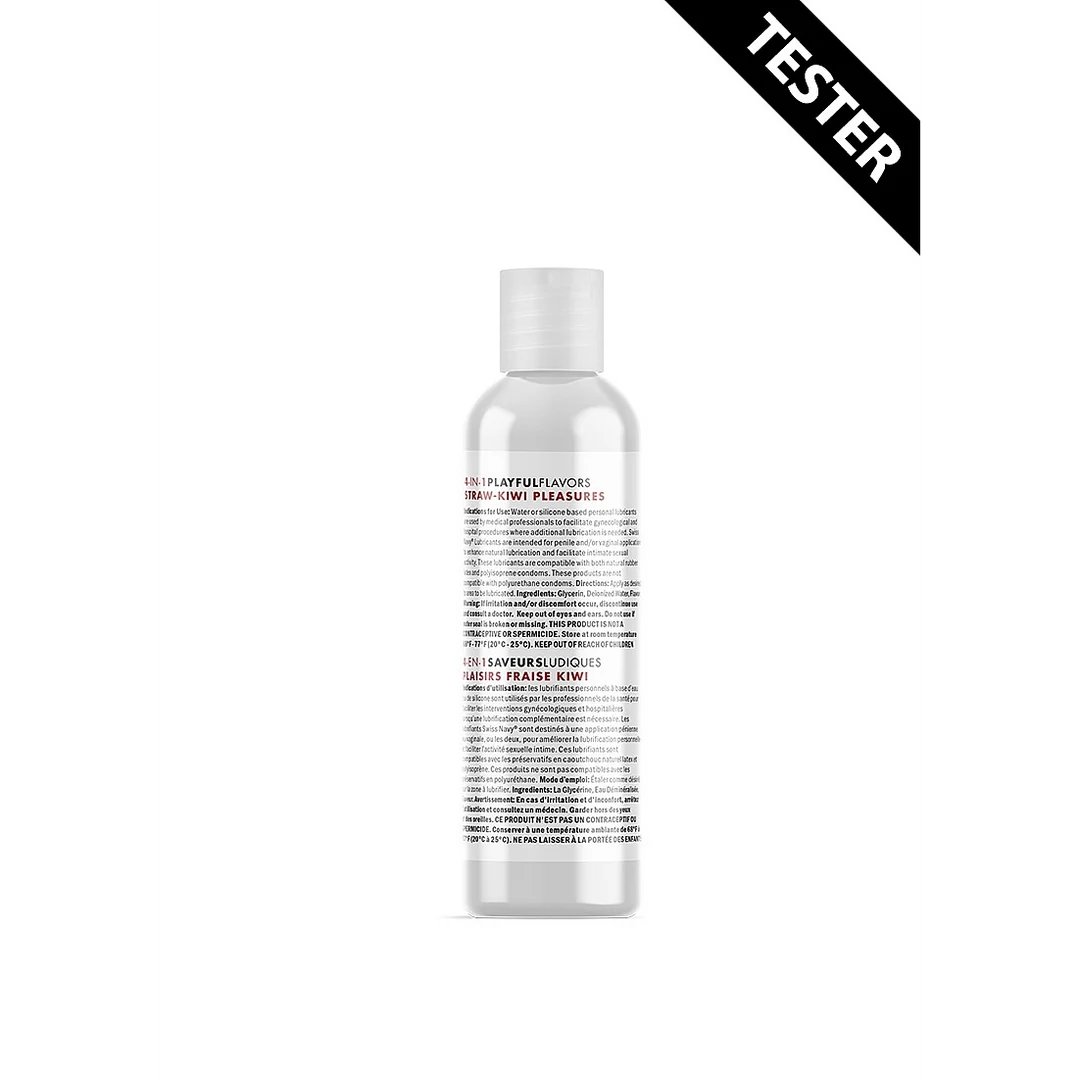 Lubrificante aromatizzato, 4 in 1, commestibile e riscaldante, Kiwi, 30 ml, Swiss Navy - immagine 1