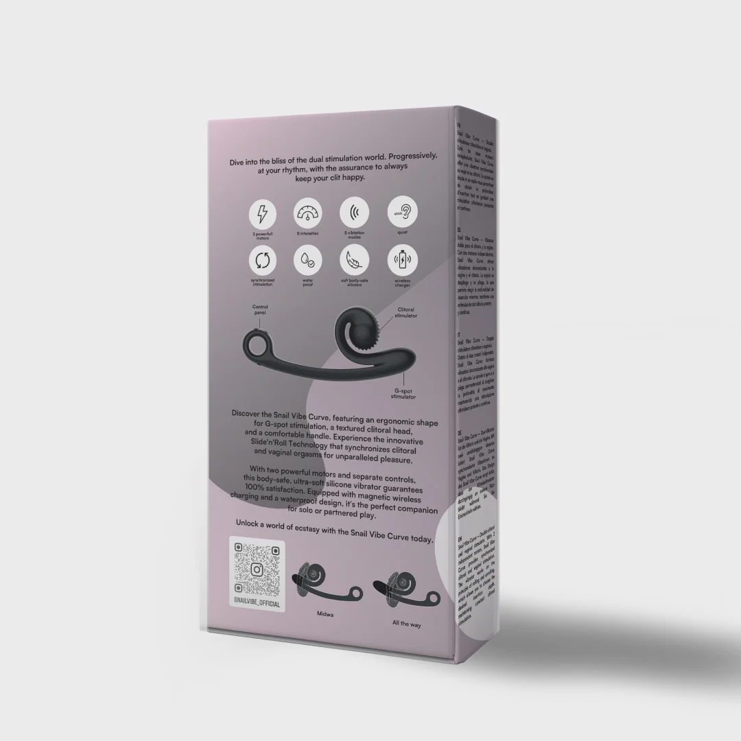 Stimolatore doppio Snail Vibe Curve - immagine 7