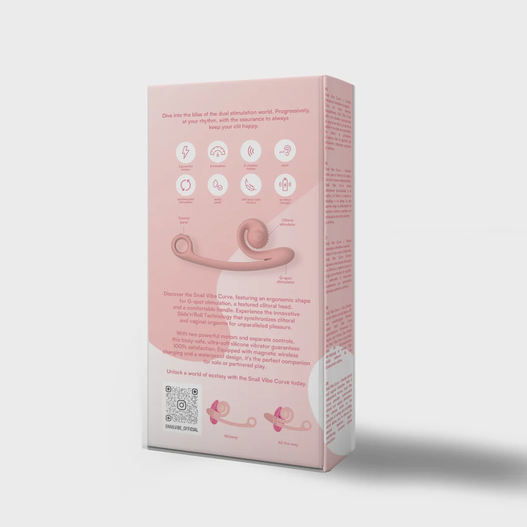 Stimolatore doppio Snail Vibe Curve - immagine 17