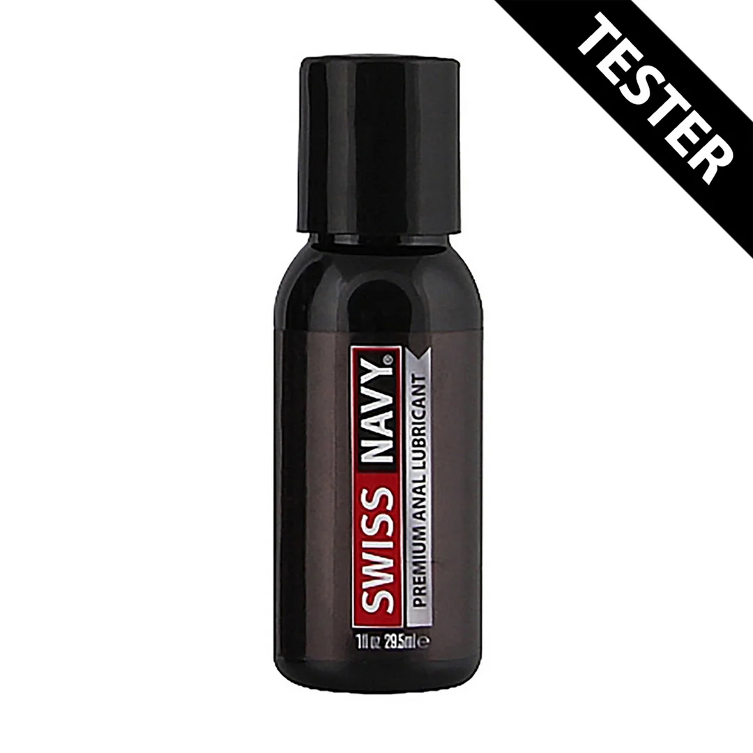 Lubrificante anale – Premium al silicone con chiodi di garofano, TESTER – senza profumo né sapore – 29,5 ml – Swiss Navy - immagine 9