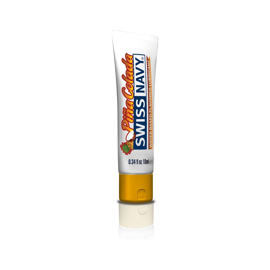 Lubrificante aromatizzato – formula premium a lunga durata – Pina Colada – 10 ml – Swiss Navy - immagine 1