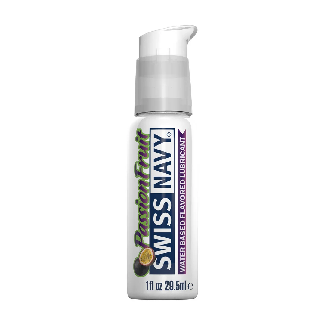 SNFPF1_1_1 Lubrificante a base d'acqua – A lunga durata, aromatizzato e pratico da portare in viaggio – Frutto della passione – 30 ml – Swiss Navy - immagine 1