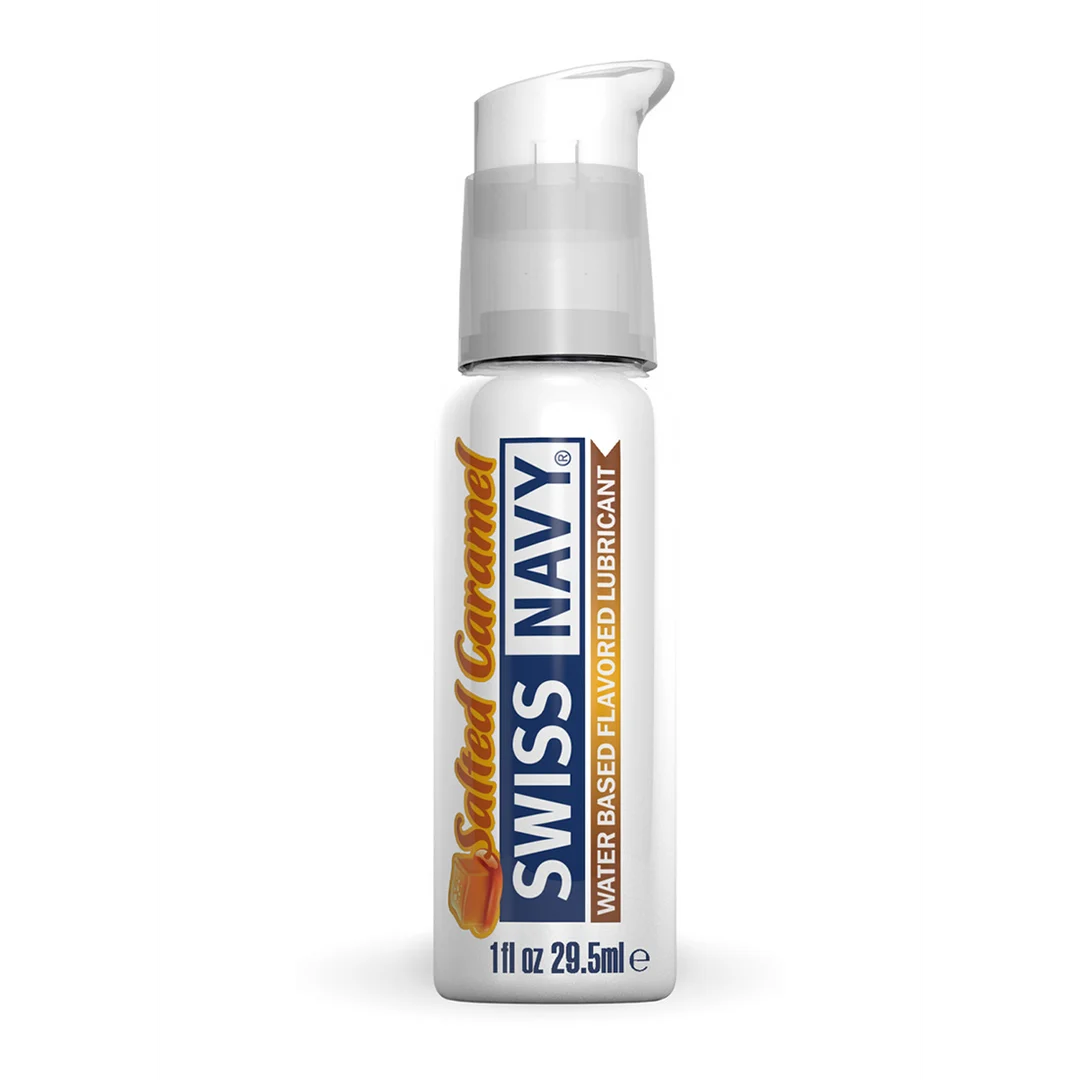 Lubrificante aromatizzato – Lubrificante al gusto di caramello salato – Caramello salato – 30 ml – Swiss Navy - immagine 1