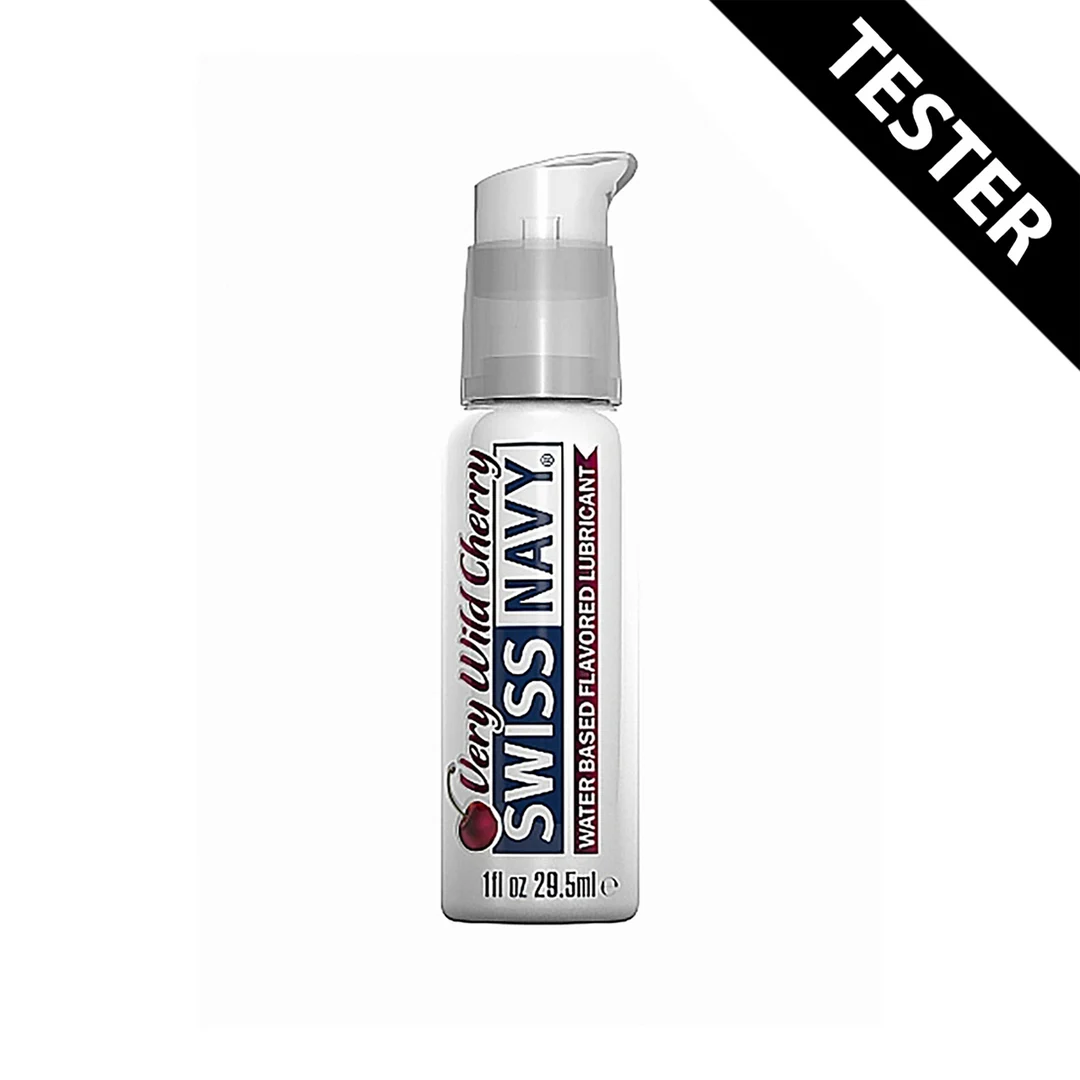 SNFVWC1-T_1_2 Lubrificante aromatizzato – Gel lubrificante premium, commestibile (tester) – Ciliegia – 30 ml – Swiss Navy - immagine 1