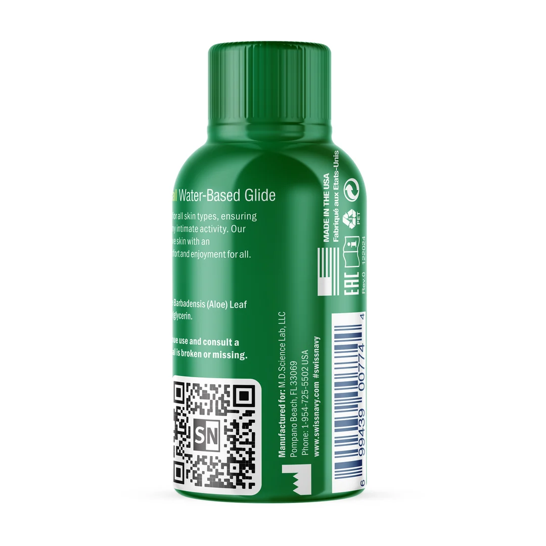 Lubrificante a base d'acqua, ipoallergenico e testato dermatologicamente, senza parabeni né glicerina, senza profumo né sapore, 29,5 ml, Swiss Navy - immagine 2