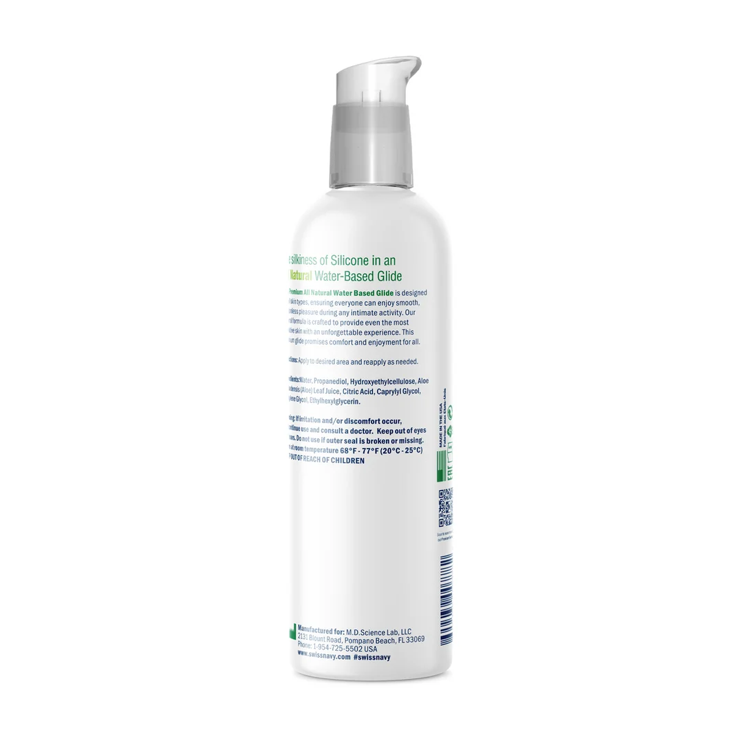 Lubrificante a base d'acqua, ipoallergenico e testato dermatologicamente, senza parabeni né glicerina, senza profumo né sapore, 29,5 ml, Swiss Navy - immagine 9