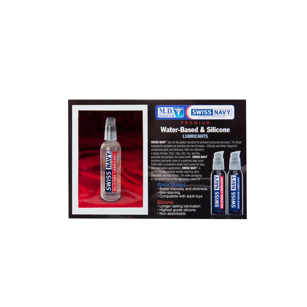 Lubrificante al silicone, gel premium con vitamina E, senza profumo né sapore, 59 ml, Swiss Navy - immagine 2