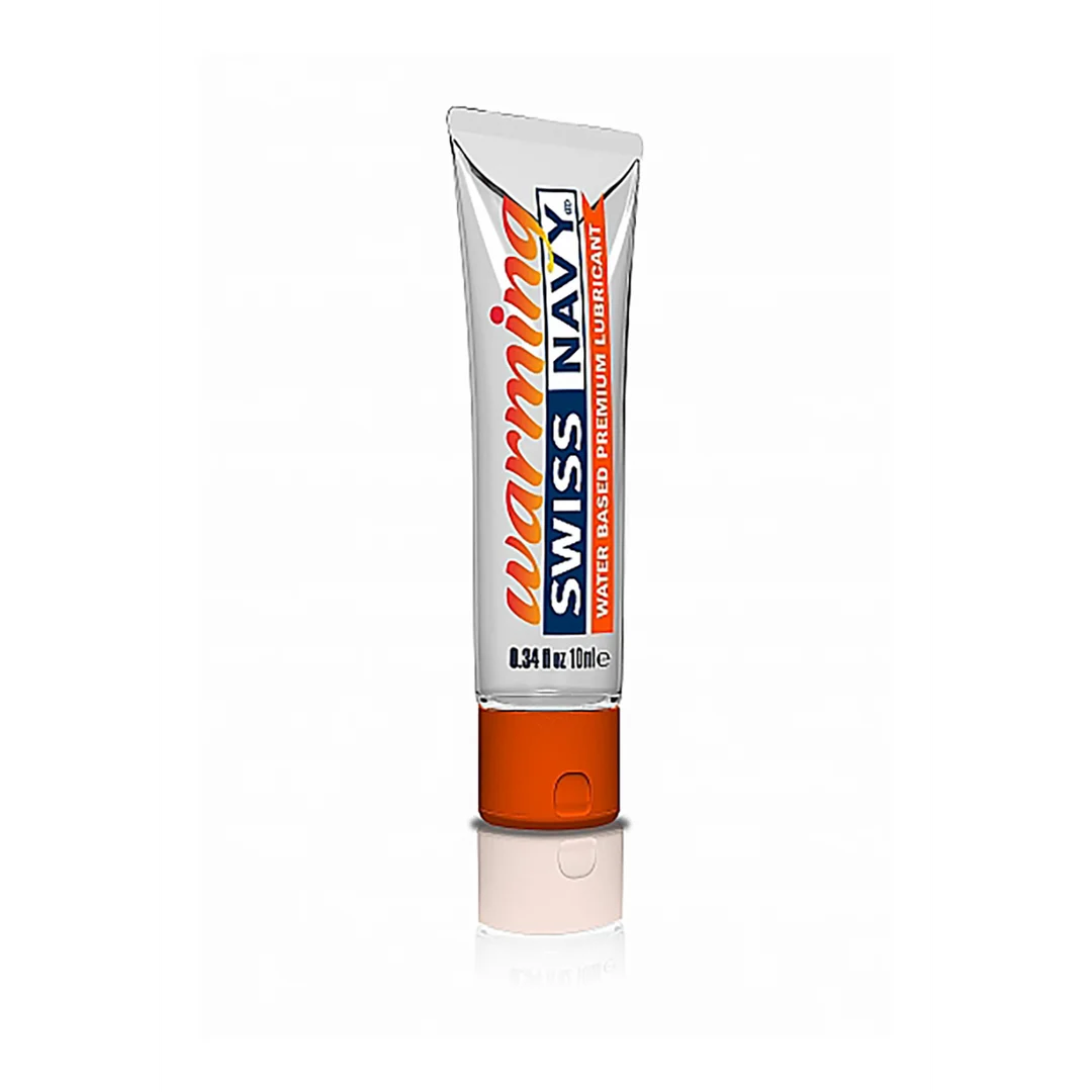 SNWRM10ML50_1_1 Lubrificante a base d’acqua – Riscaldante e a lunga durata, in flacone da viaggio antigoccia – Senza profumo e senza sapore – 50 pezzi – Swiss Navy - immagine 1