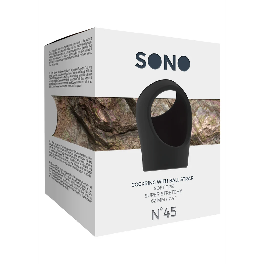 Anello fallico Sono by Shots Nr.45 con fascia per i testicoli - immagine 1