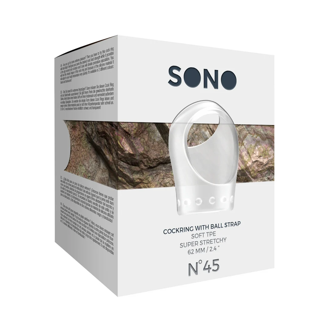 Anello fallico Sono by Shots Nr.45 con fascia per i testicoli - immagine 4