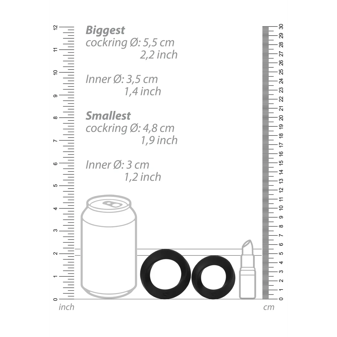 Set di anelli fallici in due misure – Set di anelli fallici - immagine 6