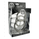 Collezione di anelli fallici in acciaio XR Brands Trine