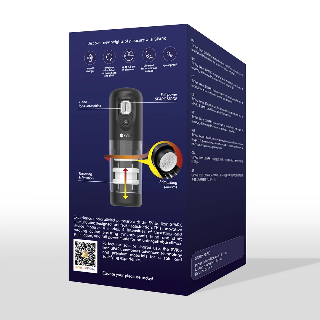Masturbatore Snail Vibe Ikon SPARK - immagine 2