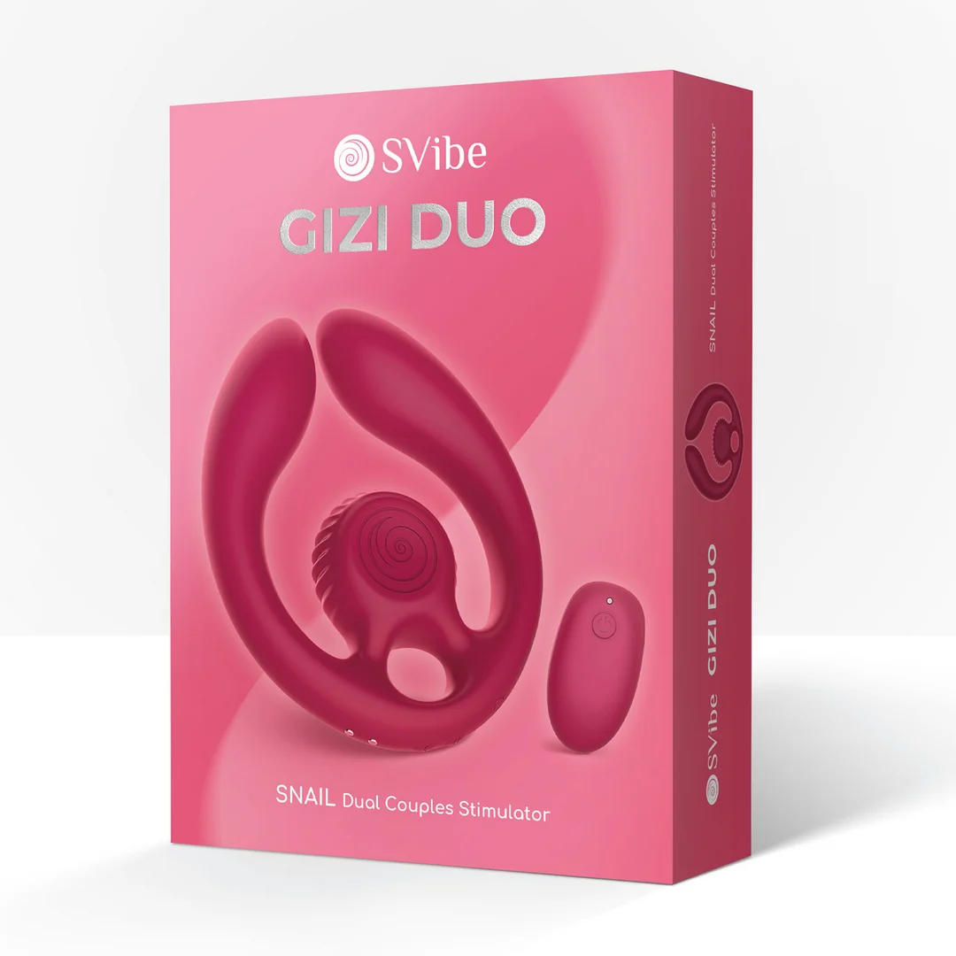 GIZI Duo stimolatore di coppia Bordeaux - immagine 1