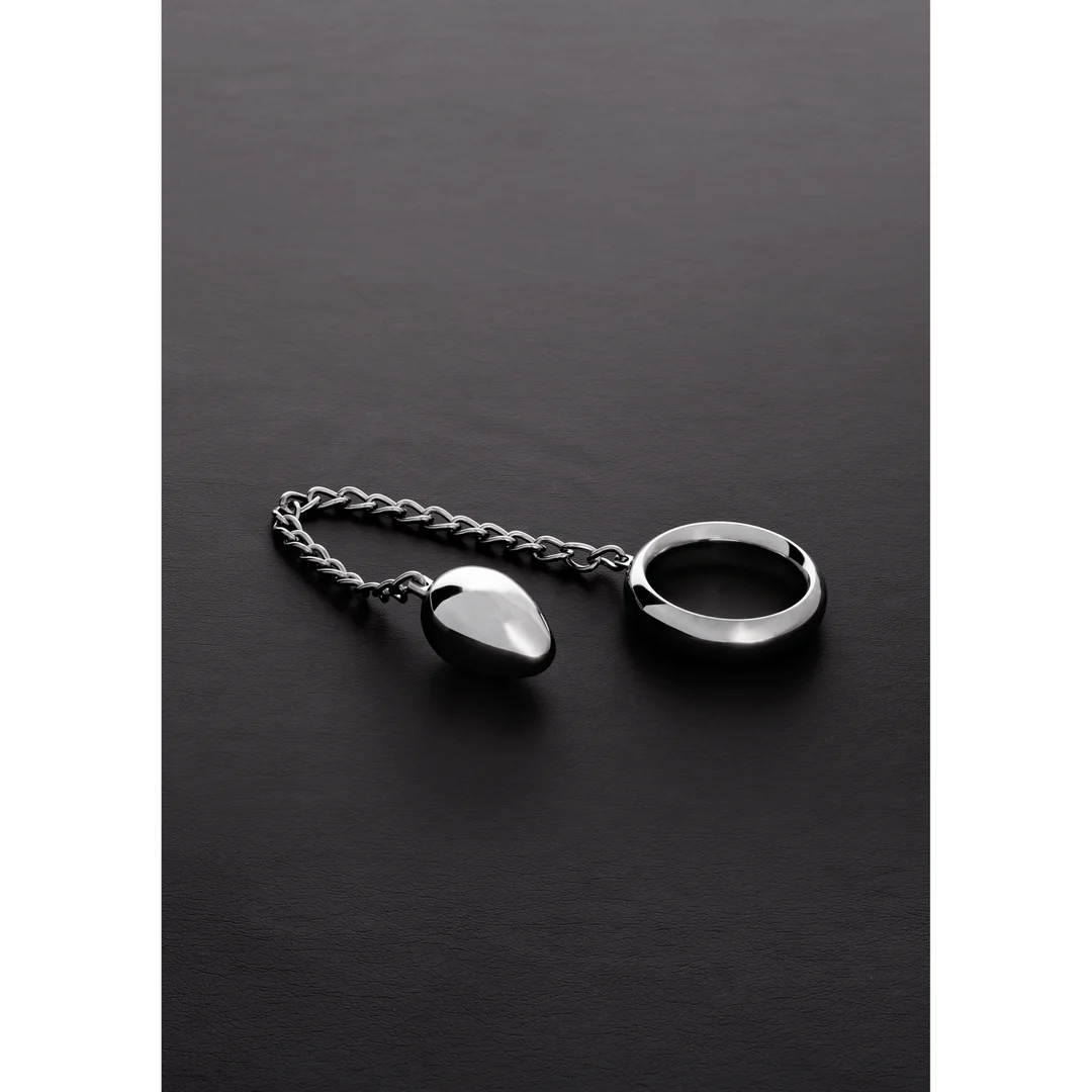 Anello a C Donut di Steel by Shots con ovetto anale - immagine 2