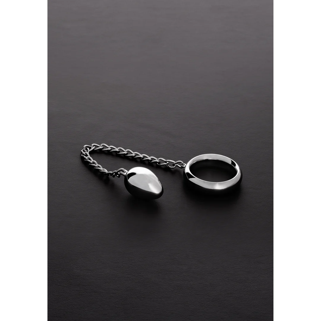 Anello a C Donut di Steel by Shots con ovetto anale - immagine 4