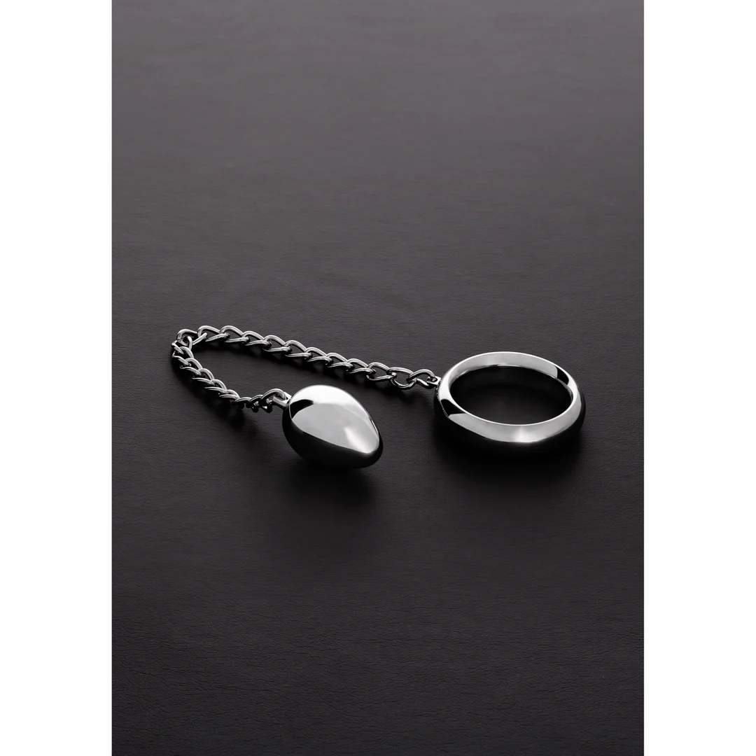 Anello a C Donut di Steel by Shots con ovetto anale - immagine 8