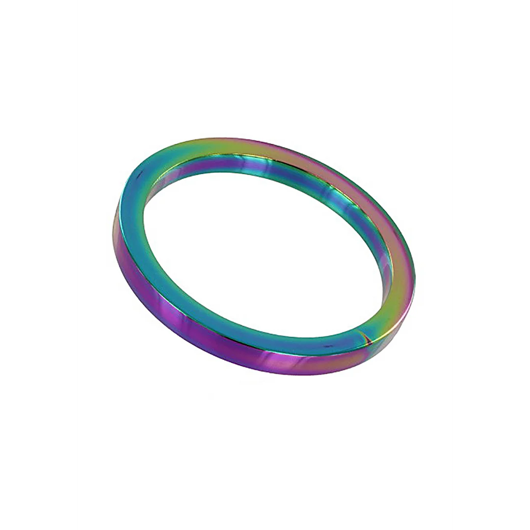 Anello fallico non vibrante con finitura anodizzata – Rainbow Flat C Ring - immagine 3