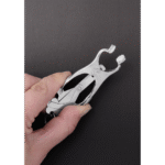 Pinze per capezzoli Steel by Shots Clover con catena - immagine 2