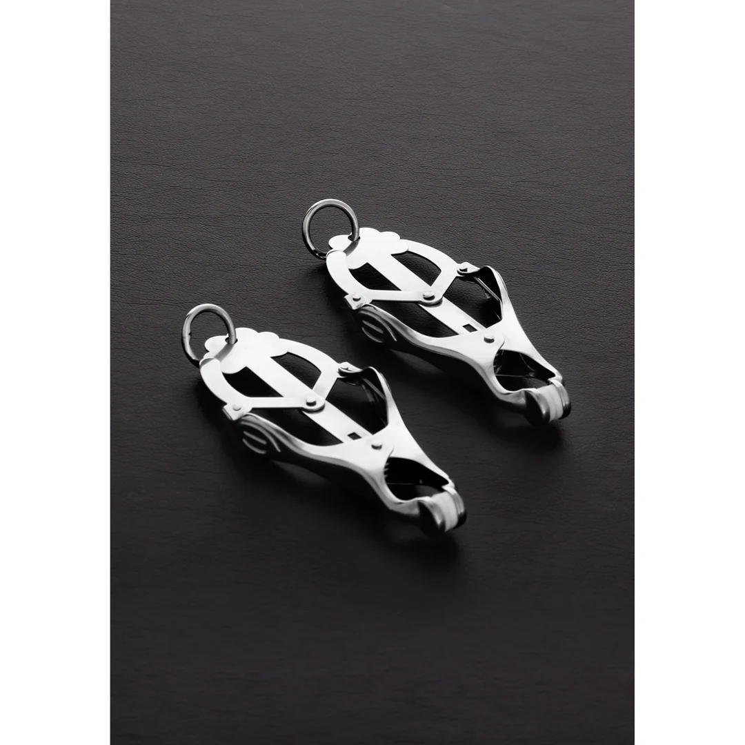 Pinze per capezzoli Steel by Shots Squeezer Teaser Clover - immagine 4