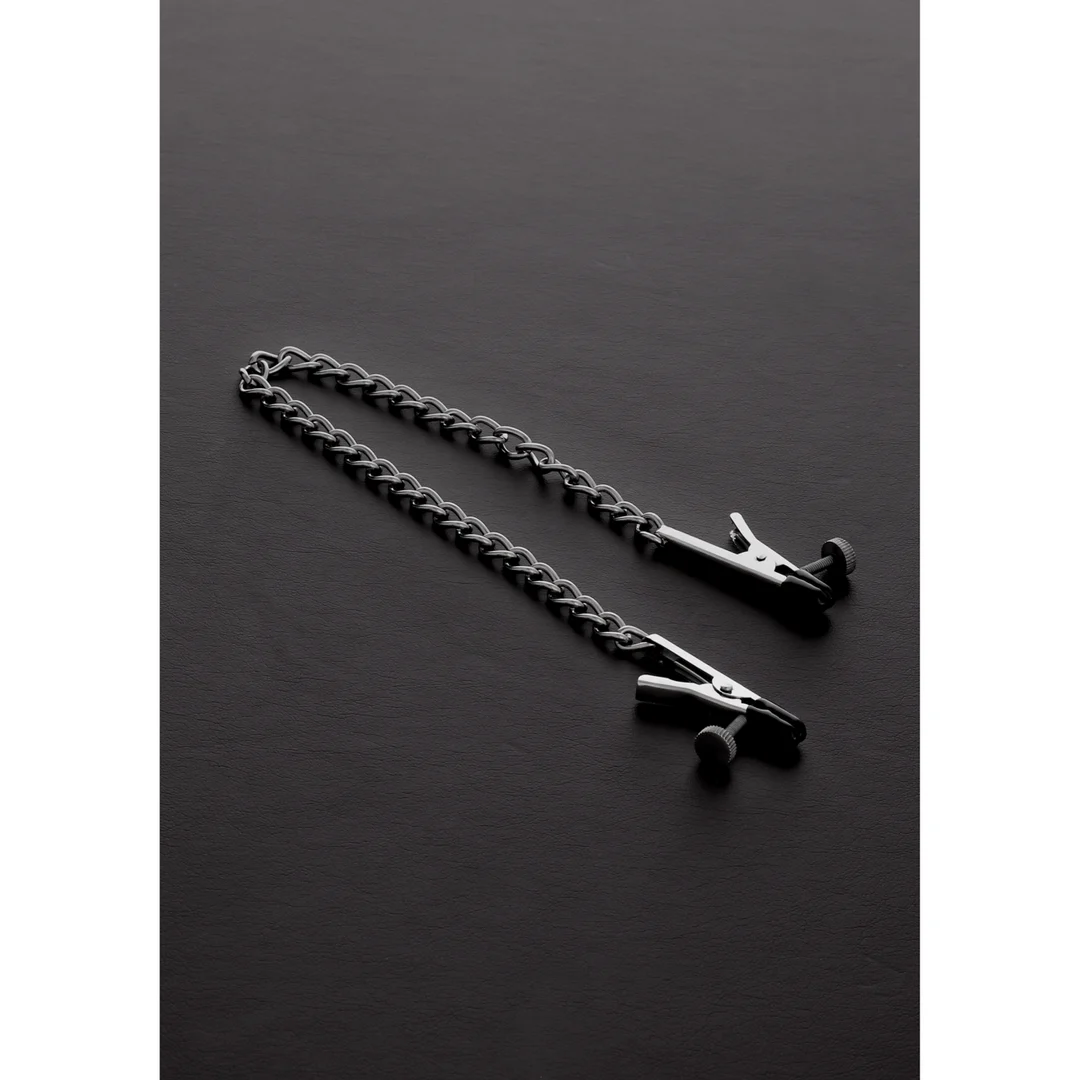 Pinze per capezzoli regolabili Steel by Shots Aligator - immagine 3