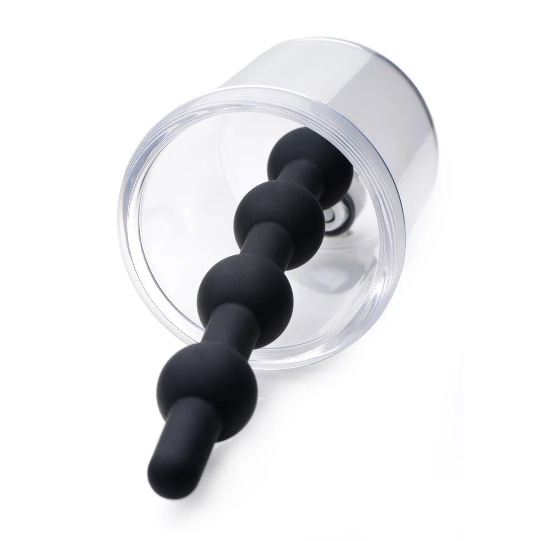 Cilindro Rosebud con quattro perle anali in silicone - immagine 2