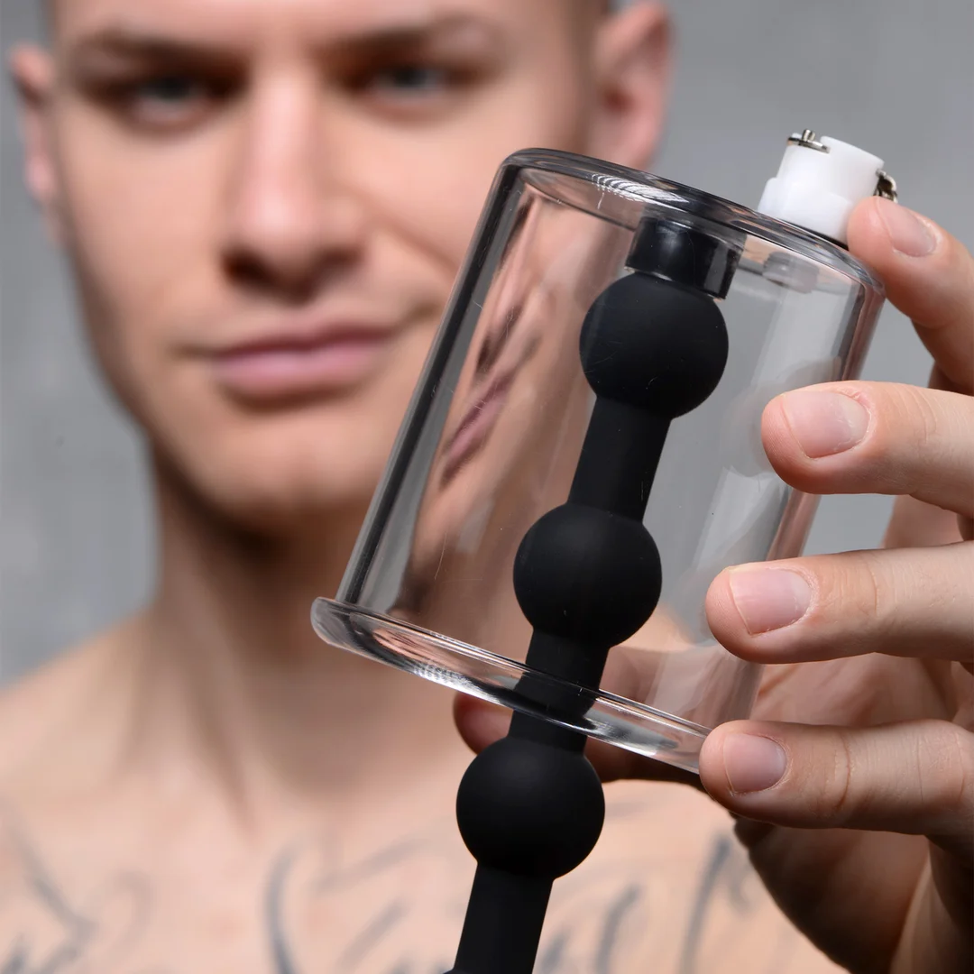 Cilindro Rosebud con quattro perle anali in silicone - immagine 5