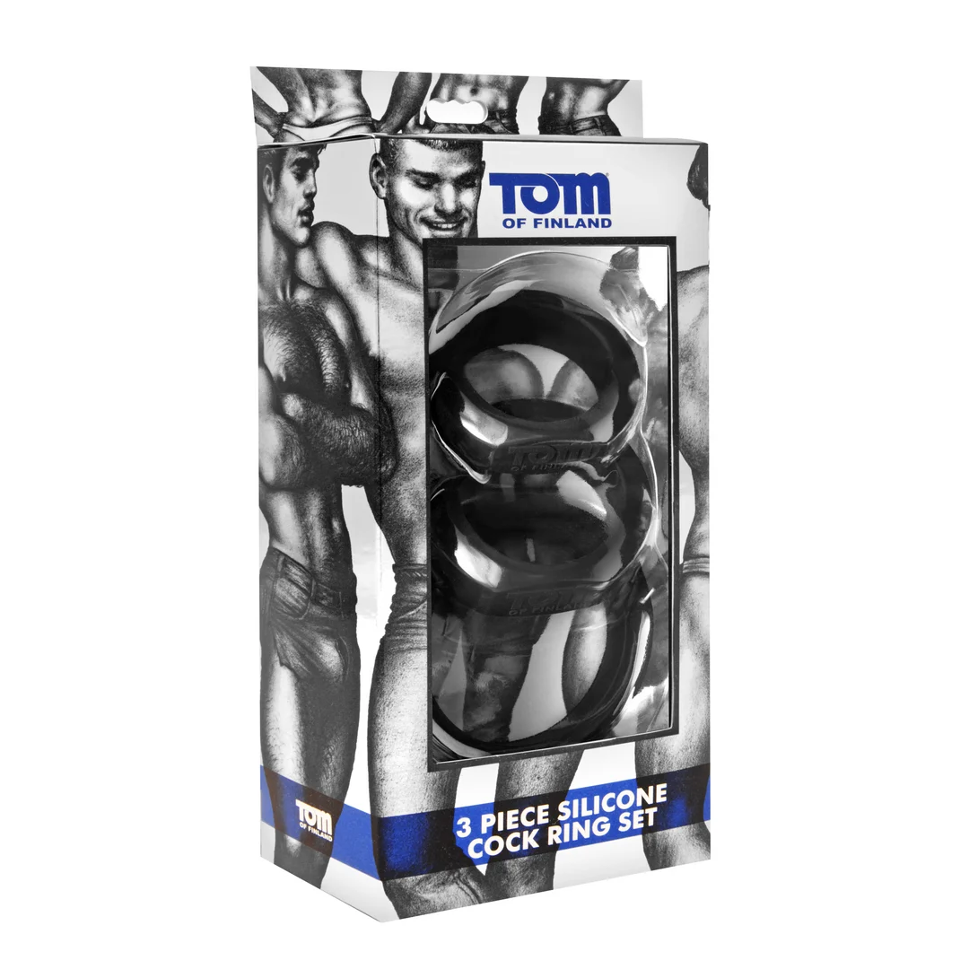Set di anelli per il pene in silicone XR Brands, 3 misure - immagine 1