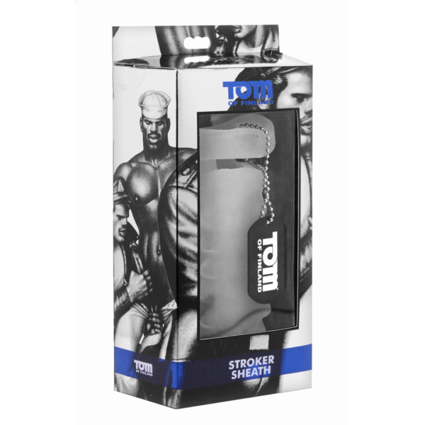 Guaina masturbatoria XR Brands con fascia per i testicoli