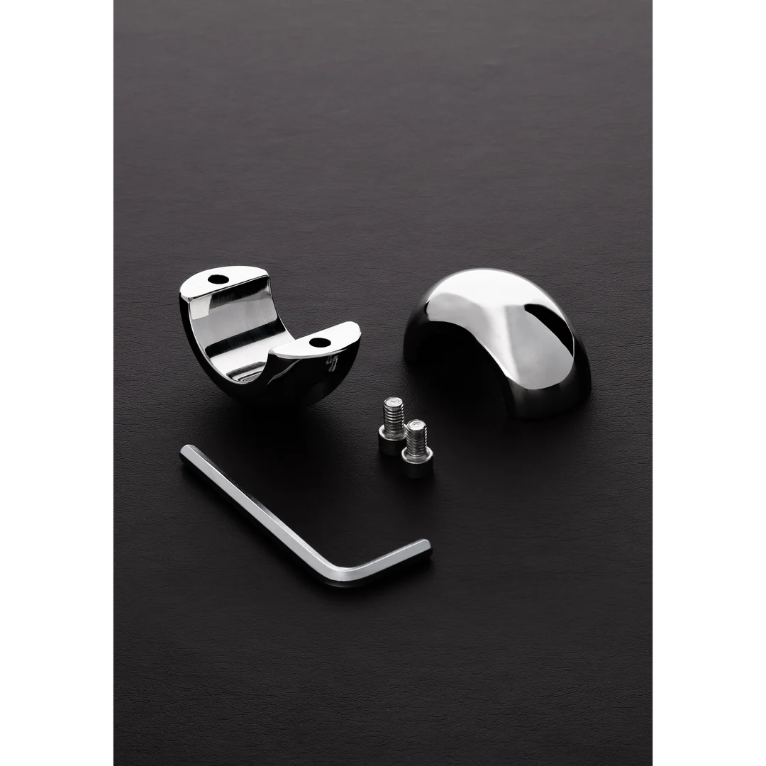 Anello per lo stretching dei testicoli con design a anello diviso – 1,4 / 3,5 cm - immagine 2