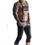 Outfit fetish da uomo in wetlook con dettagli metallici – Regnes Fetish Planet - immagine 9