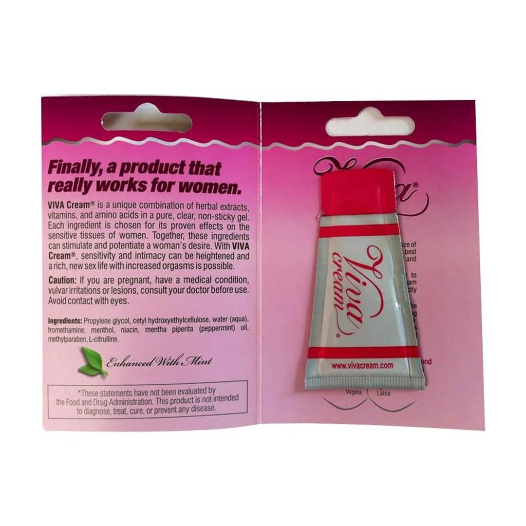 Gel stimolante per il clitoride, Arousal Gel 0,18 fl oz / 5 ml, Viva Cream - immagine 2