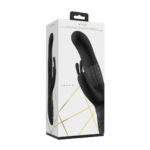 vibratore rabbit con perle rotanti e doppia stimolazione nero (Izara) VIVE by Shots - immagine 2